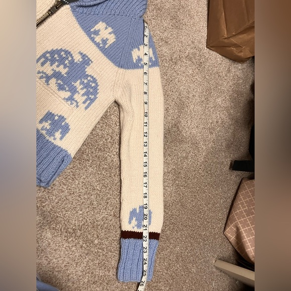 Smythe Handknit Zip Cardigan with Eagle - Picture 9 of 9